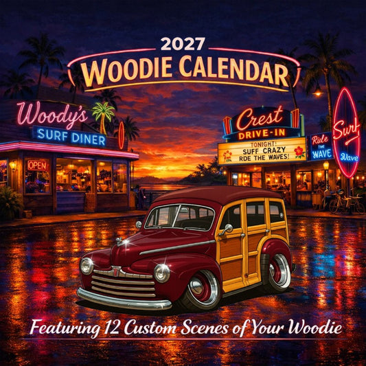 2027 Woodie Neon Calendar 6H6351-CA