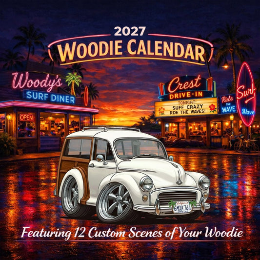 2027 Woodie Neon Calendar 6MXK764-CA