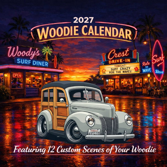 2027 Woodie Neon Calendar 6VYD728-CA