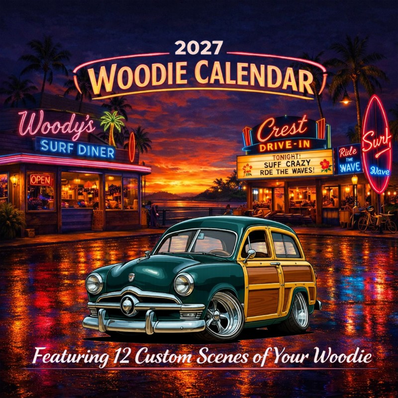 2027 Woodie Neon Calendar 78F241-CA