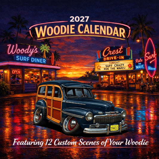 2027 Woodie Neon Calendar 79M217-CA