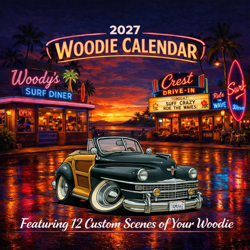 2027 Woodie Neon Calendar 7AMU462-CA