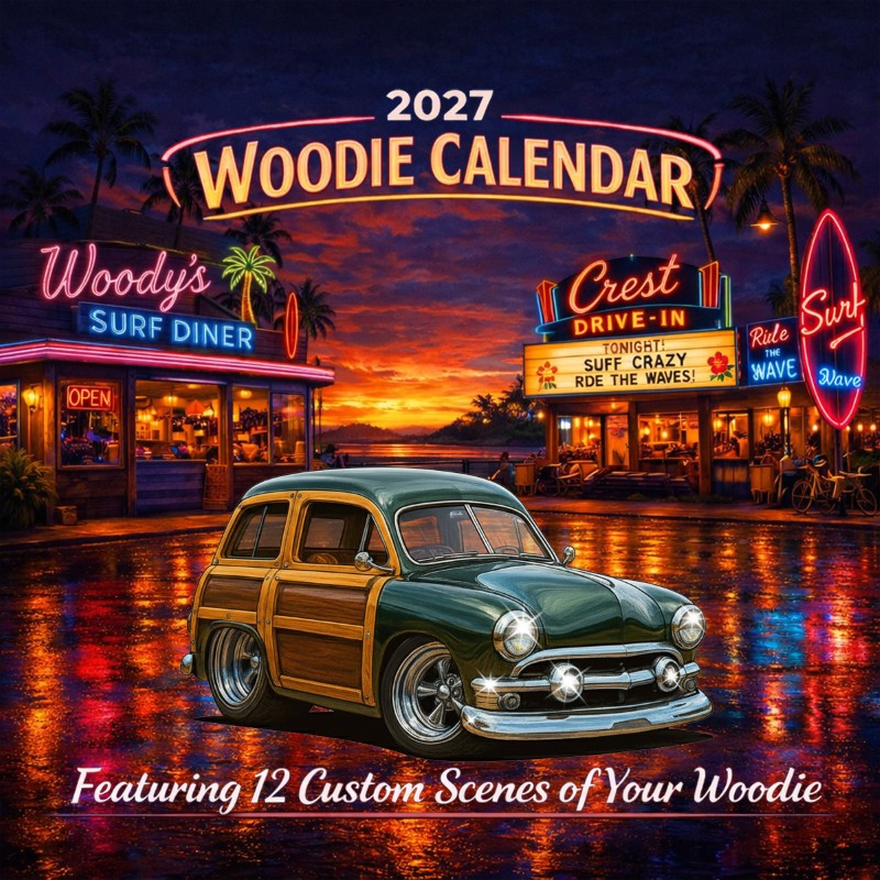 2027 Woodie Neon Calendar 7DDJ466-CA