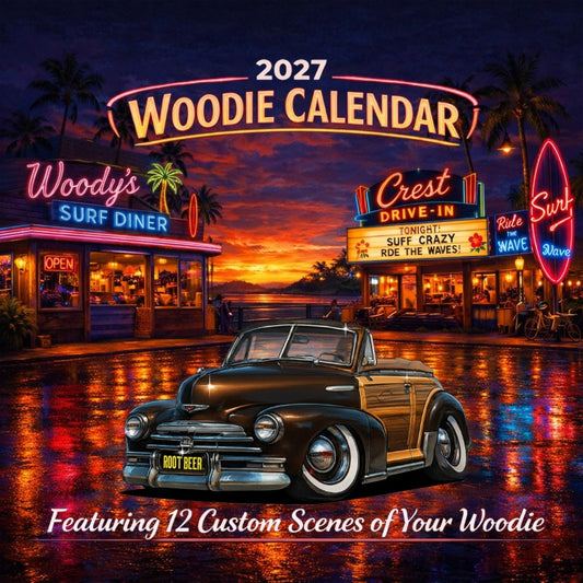2027 Woodie Neon Calendar 7ELA466-CA