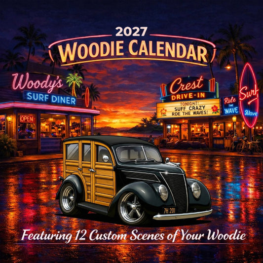 2027 Woodie Neon Calendar 7H201-CA