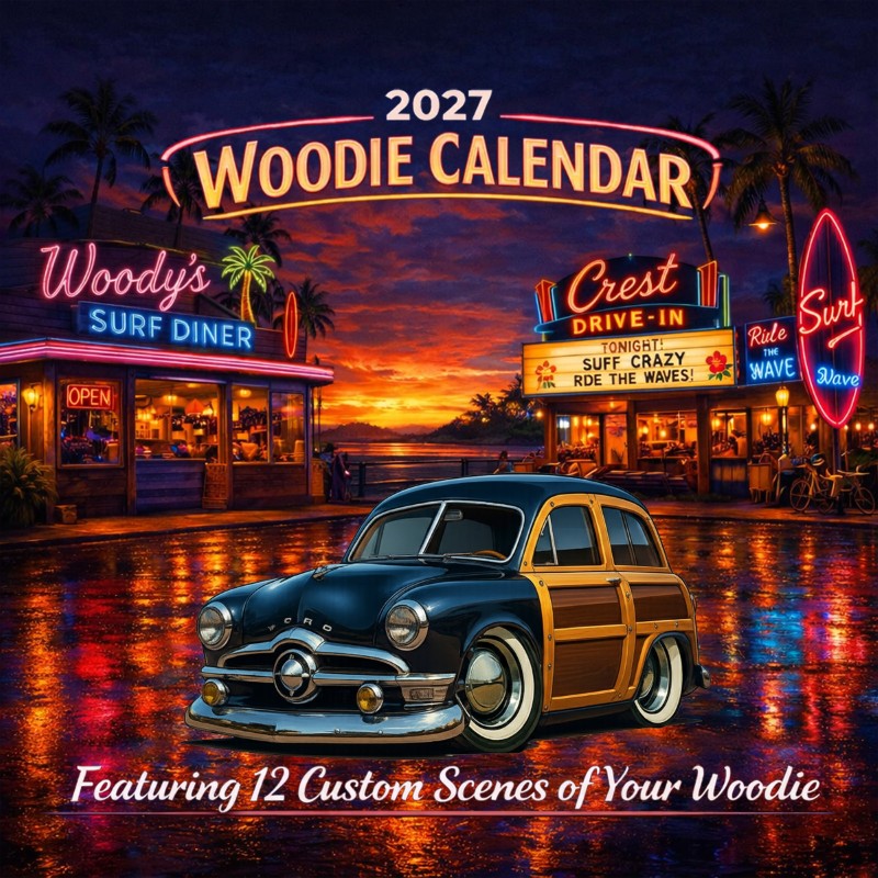 2027 Woodie Neon Calendar 7YOS690-CA