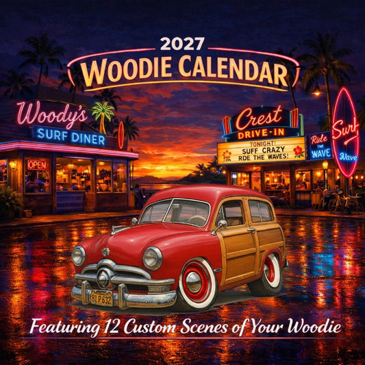 2027 Woodie Neon Calendar 81P632-CA