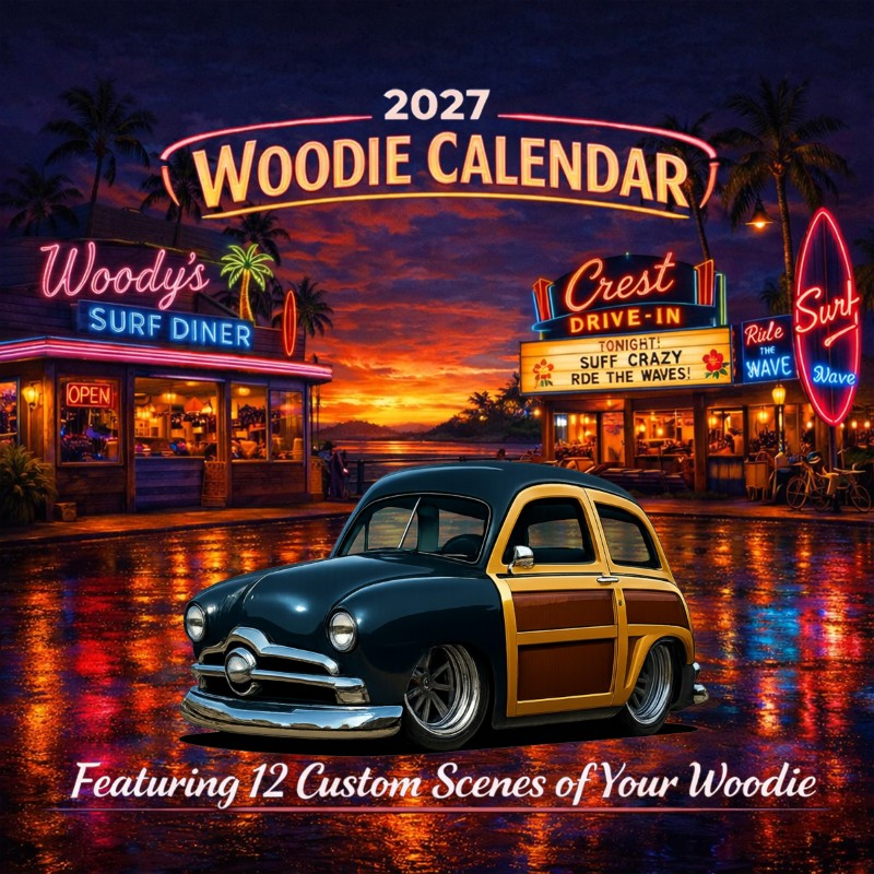 2027 Woodie Neon Calendar 8FJY151-CA