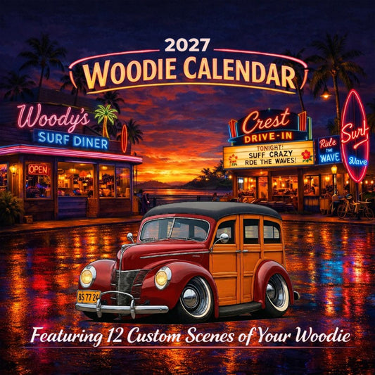 2027 Woodie Neon Calendar 8S7724-CA