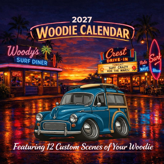 2027 Woodie Neon Calendar 8UCV806-CA
