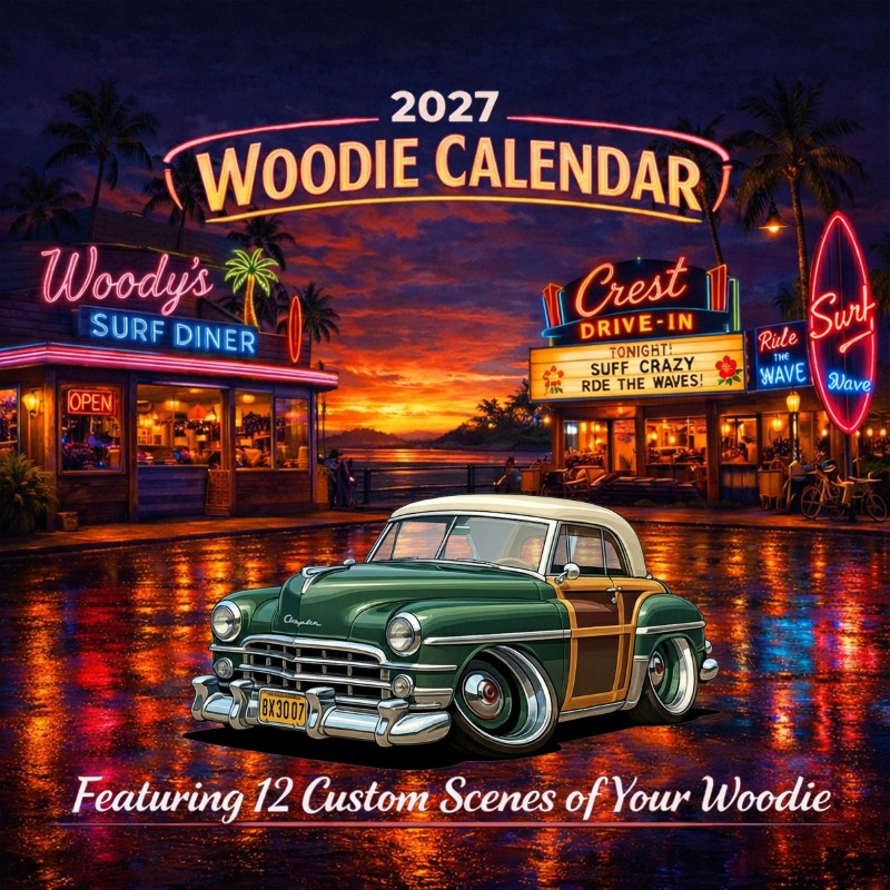2027 Woodie Neon Calendar 8X3007-CA