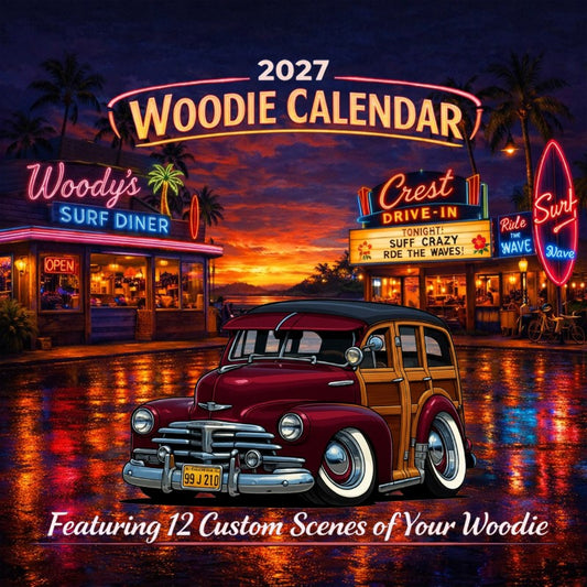 2027 Woodie Neon Calendar 99J210-CA