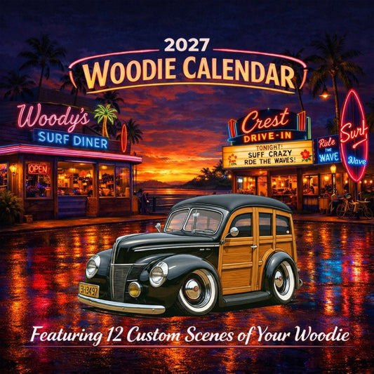 2027 Woodie Neon Calendar 9H3497-CA