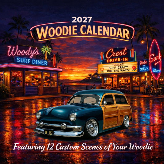 2027 Woodie Neon Calendar 9L127-CA