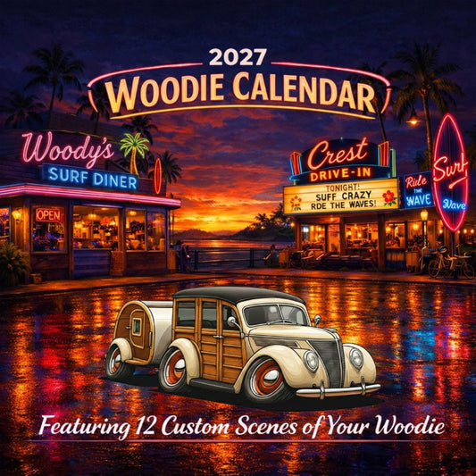 2027 Woodie Neon Calendar 9TZA474-CA