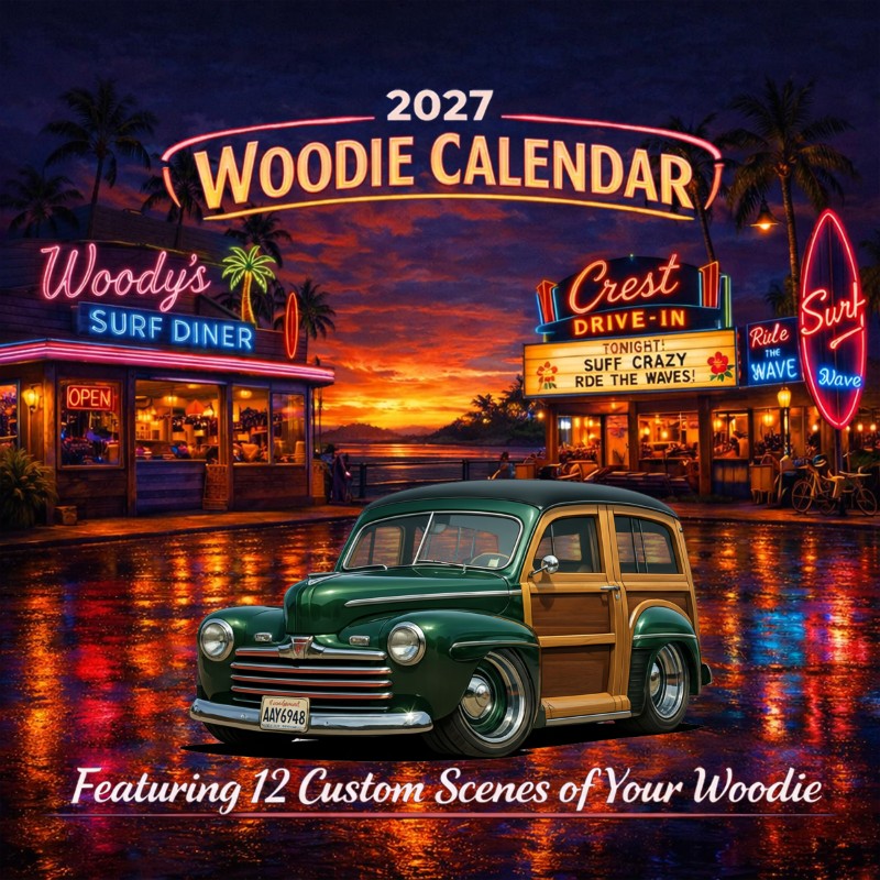 2027 Woodie Neon Calendar AAY6948-WA