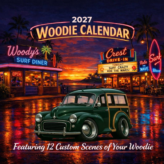 2027 Woodie Neon Calendar AMS01-CA
