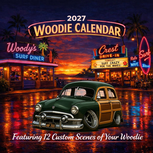 2027 Woodie Neon Calendar AWF200-CA