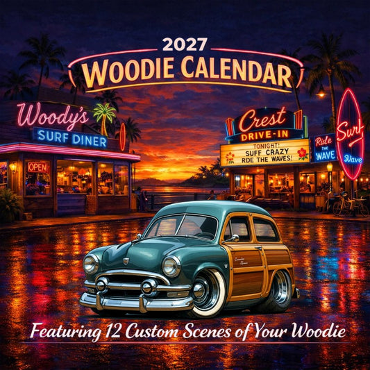 2027 Woodie Neon Calendar BHE7363-AZ