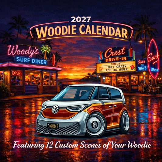 2027 Woodie Neon Calendar BUZWUDY-CA