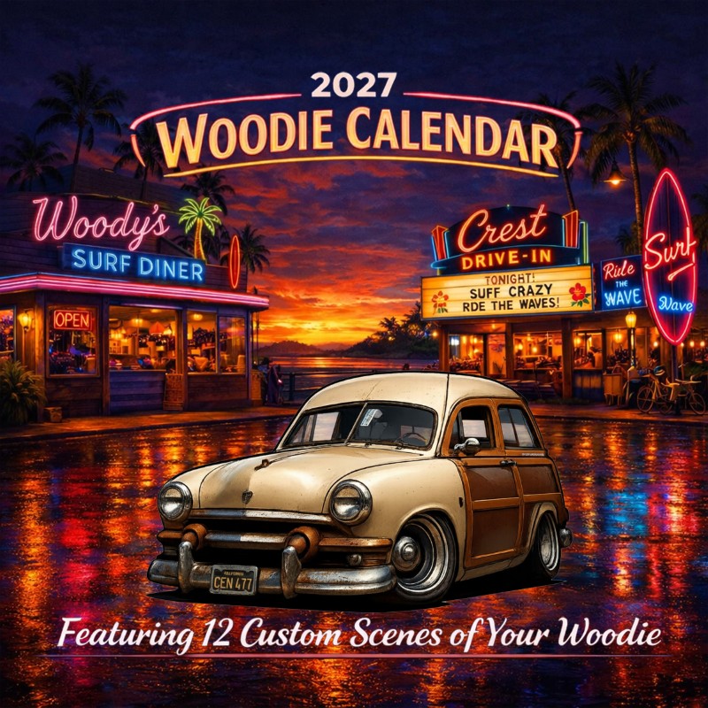 2027 Woodie Neon Calendar CEN477-CA