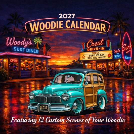 2027 Woodie Neon Calendar CEZ531-CA