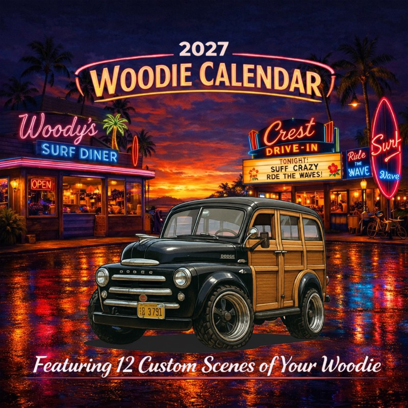 2027 Woodie Neon Calendar DG3791-CA
