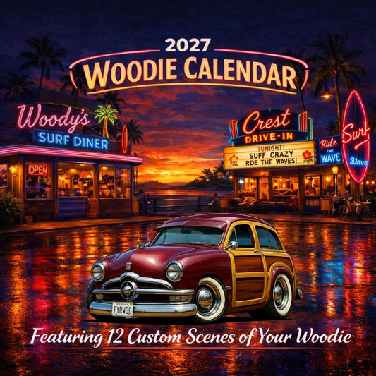 2027 Woodie Neon Calendar FYRWOD-CA