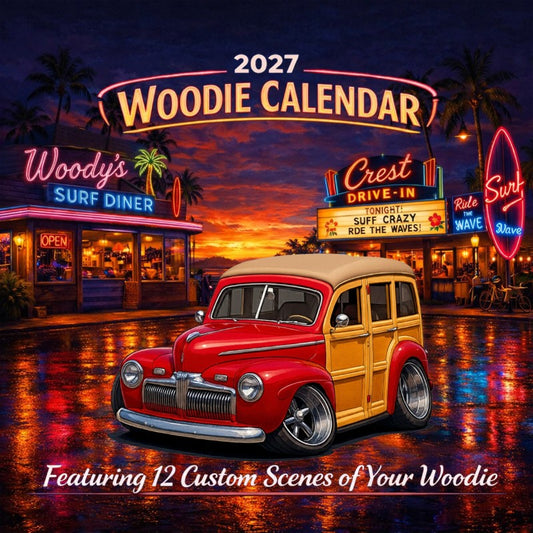 2027 Woodie Neon Calendar GOTWUD-CA