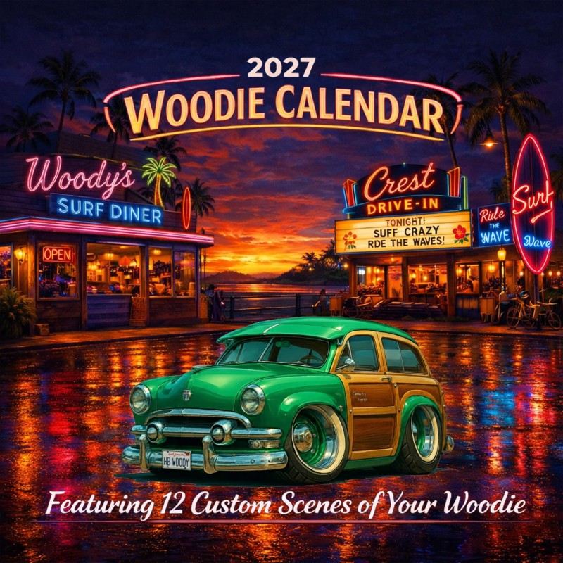 2027 Woodie Neon Calendar HBWOODY-CA