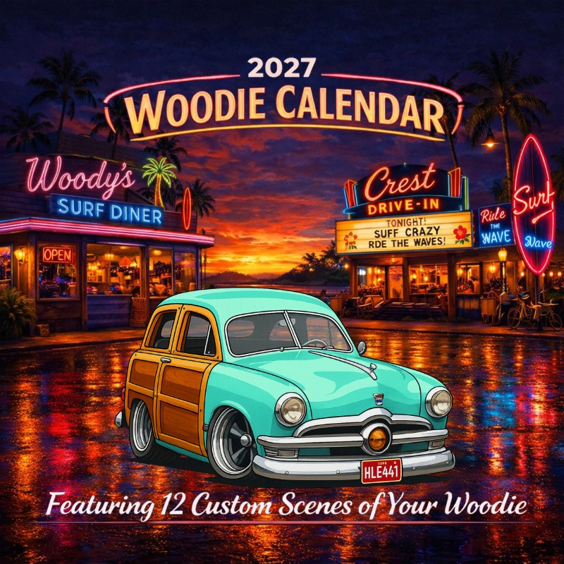 2027 Woodie Neon Calendar HLE441-CU