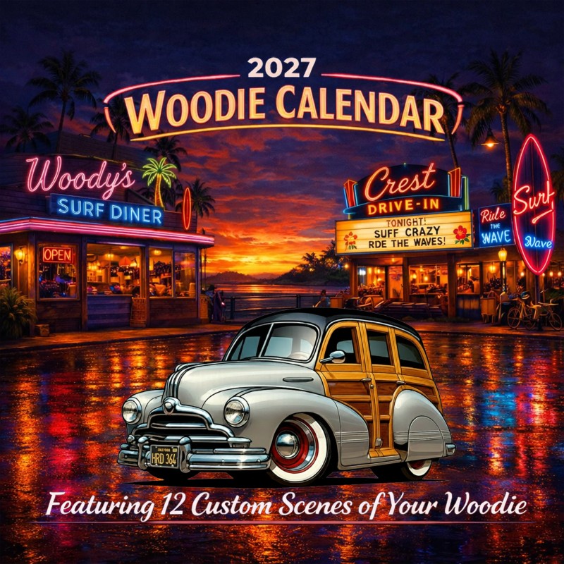 2027 Woodie Neon Calendar HRD364-CA