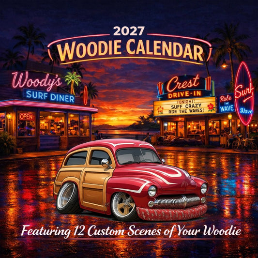 2027 Woodie Neon Calendar HTRDWDY-CA
