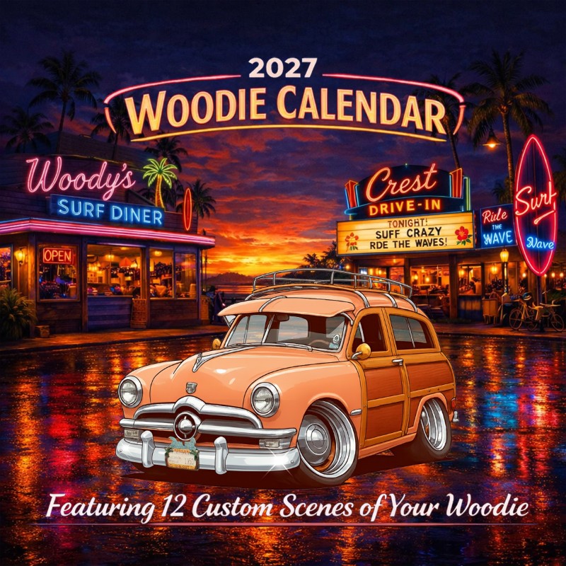 2027 Woodie Neon Calendar HV1950-CA