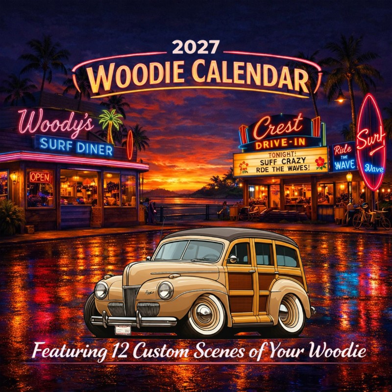 2027 Woodie Neon Calendar HV3062-CA