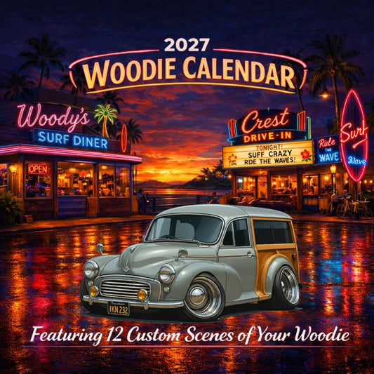2027 Woodie Neon Calendar IKN232-CA