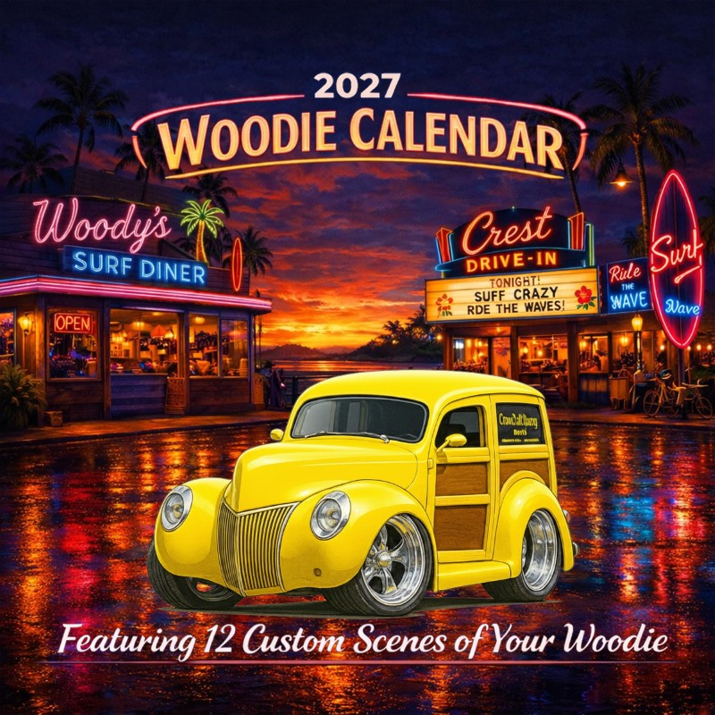 2027 Woodie Neon Calendar IRONWD-CA