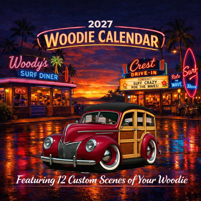 2027 Woodie Neon Calendar JIMZ39-CA