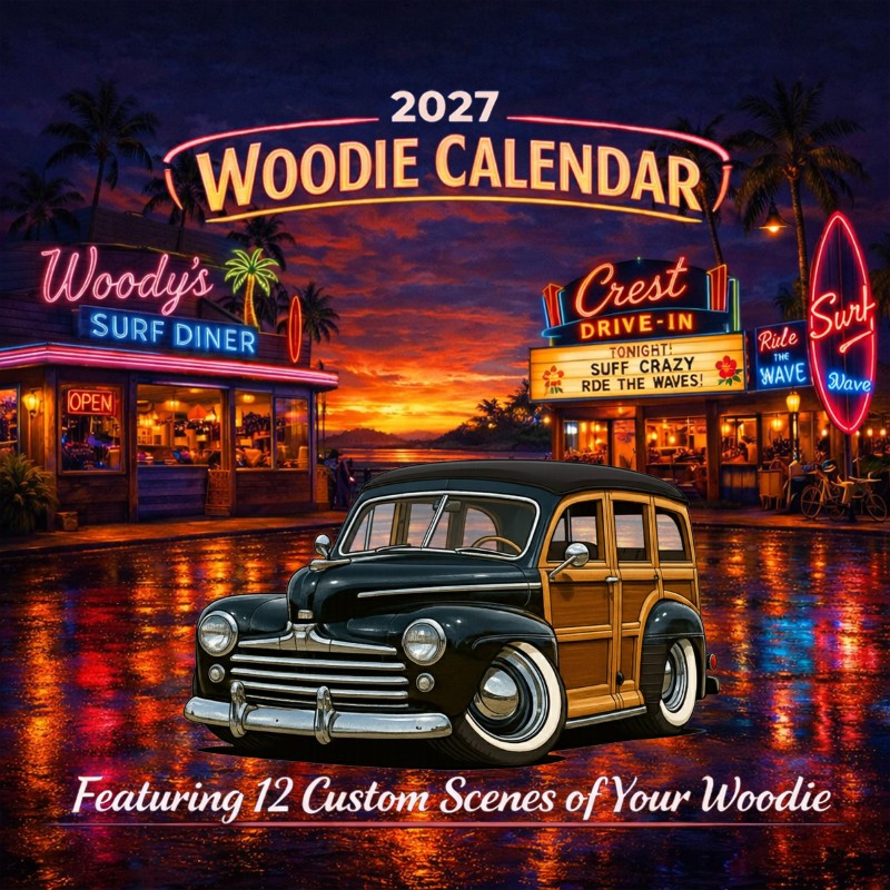2027 Woodie Neon Calendar KNOTY47-CA