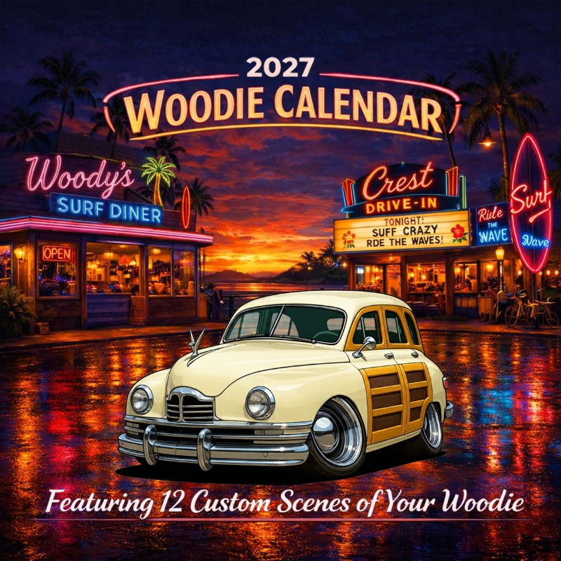 2027 Woodie Neon Calendar KRZ4NU-CA