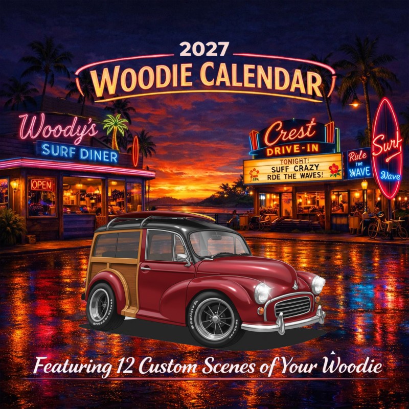 2027 Woodie Neon Calendar L351KO-CA