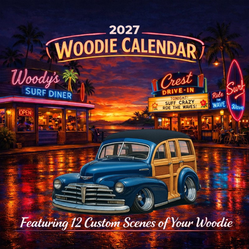 2027 Woodie Neon Calendar LOZ779-CA