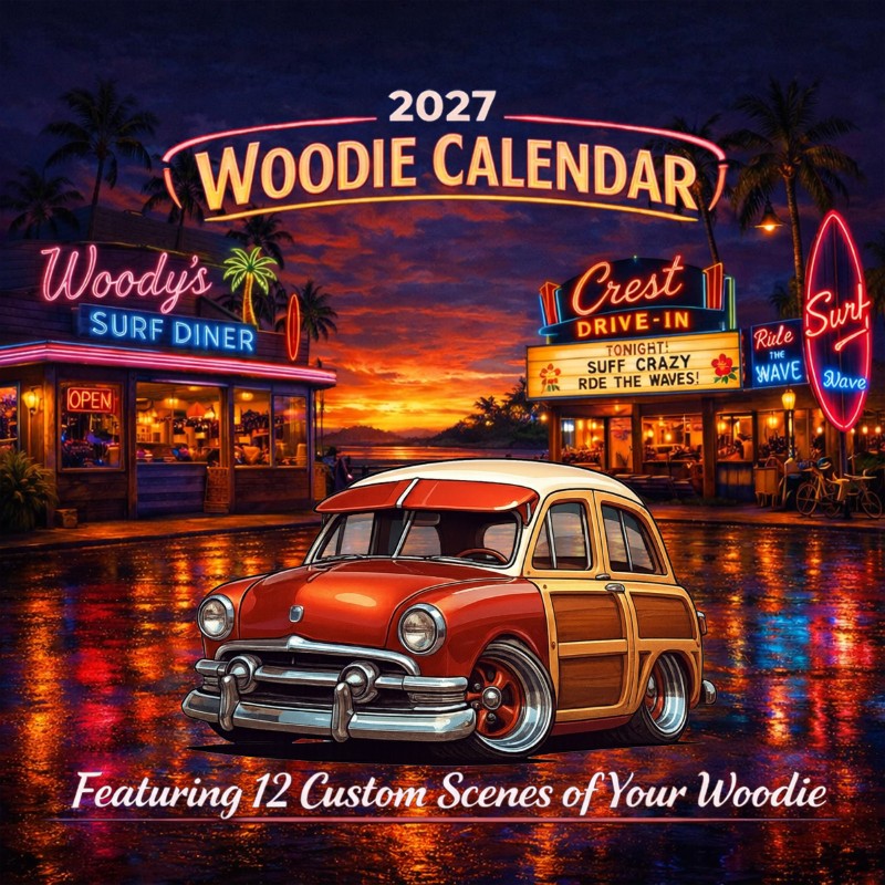 2027 Woodie Neon Calendar NDLSSMR-CA