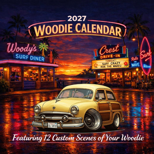 2027 Woodie Neon Calendar OLSRFR-CA
