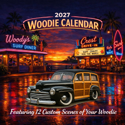 2027 Woodie Neon Calendar RUSURFN-CA