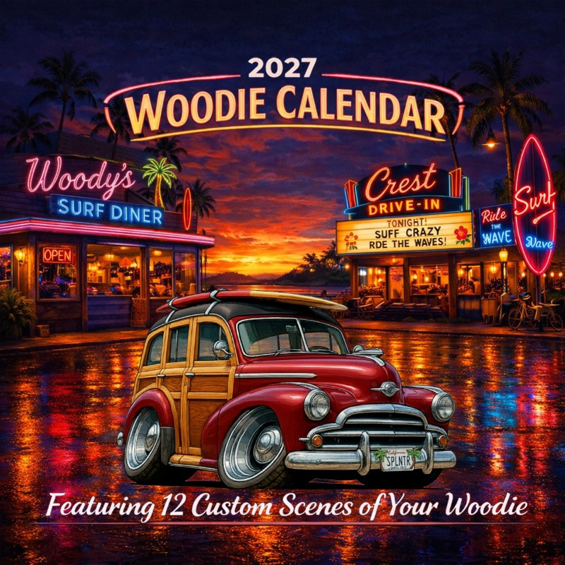 2027 Woodie Neon Calendar SPLNTR-CA
