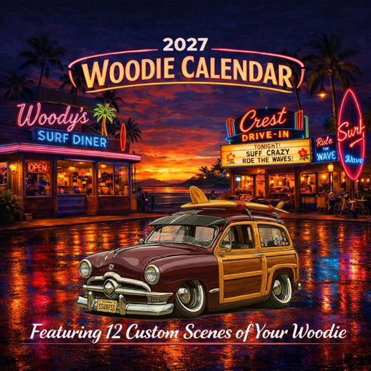 2027 Woodie Neon Calendar SSURFSS-CA
