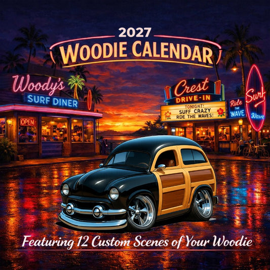 2027 Woodie Neon Calendar WDNROD-CA