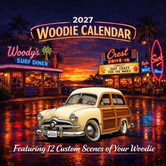2027 Woodie Neon Calendar WDNSTL-CA