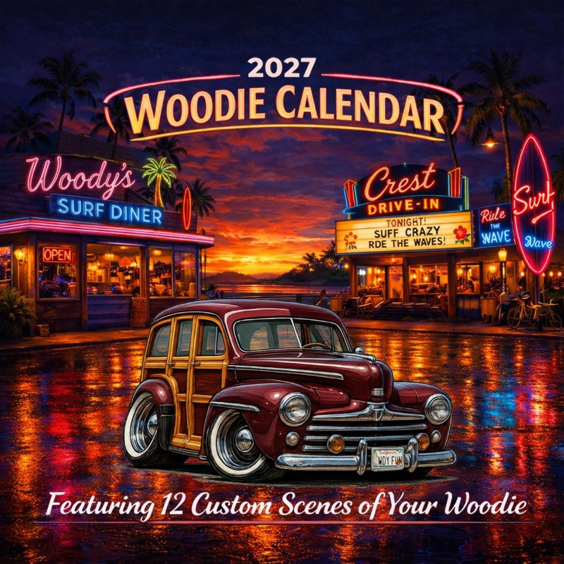 2027 Woodie Neon Calendar WDYFUN-CA